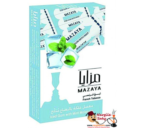 Mazaya Tobacco İced Gum Mint 50 gr 
